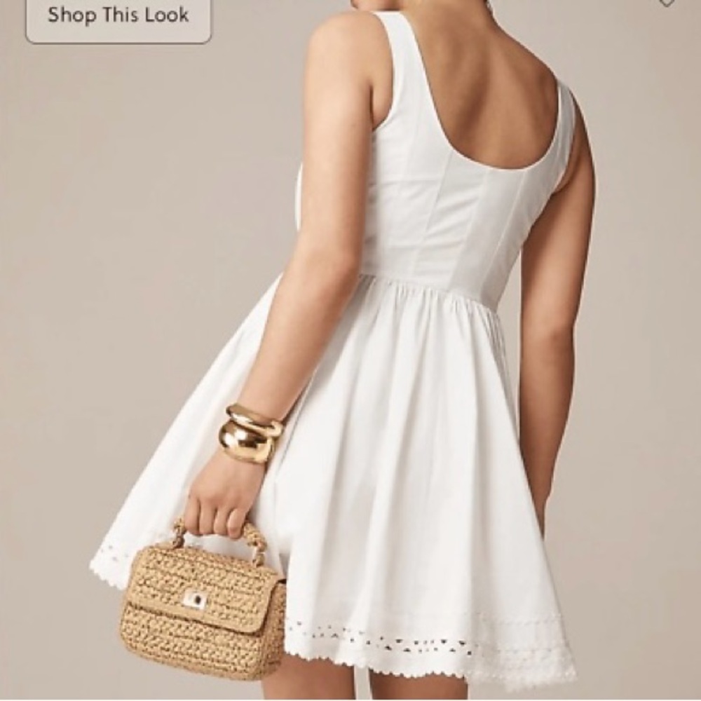 J. Crew Fit-and-flare mini dress with rickrack trim - Picture 2 of 4